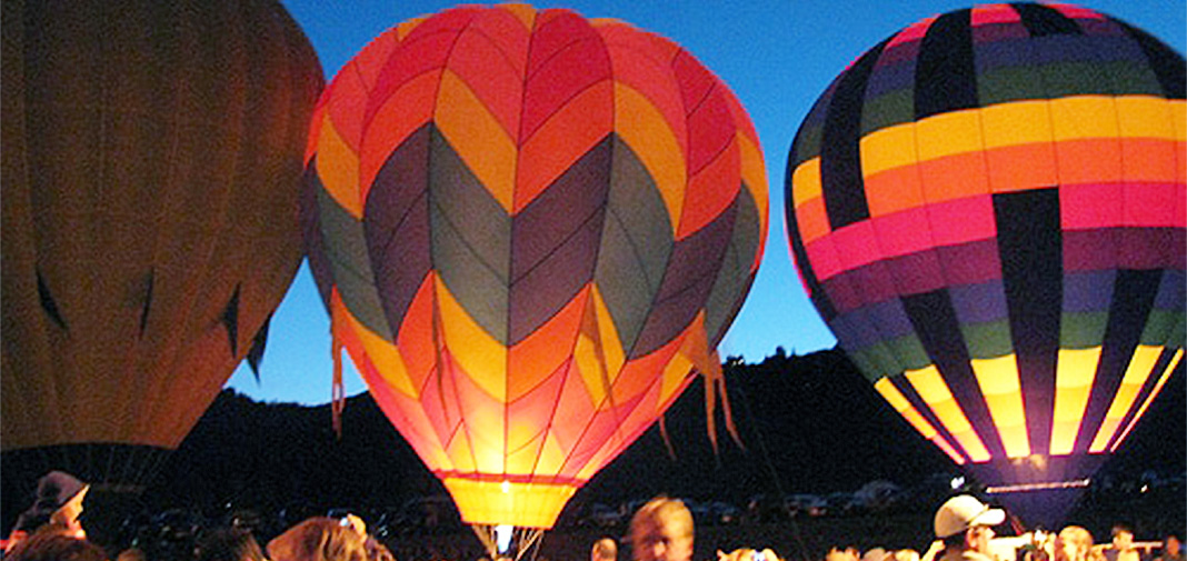 Early morning launch of the Hot Air Balloons during the Snowmass Balloon Festival